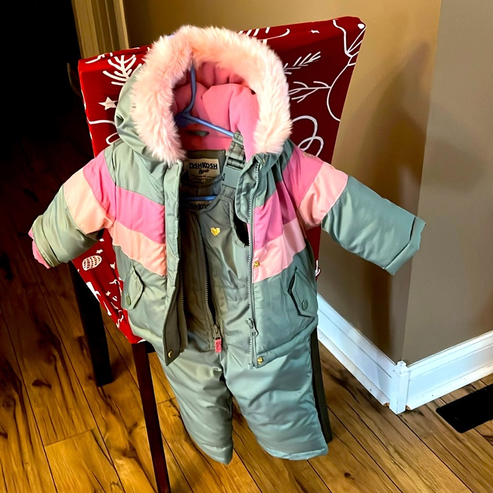 12 Month Girl OSH KOSH winter snow suit.